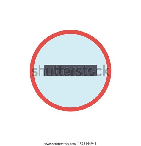 Caution Do Not Enter Sign Solid Stock Vector (Royalty Free) 1898144941 ...