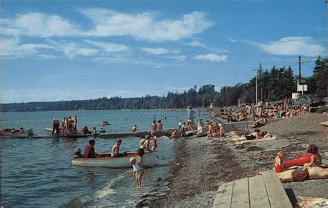 Birch Bay Beach Blaine, WA Postcard