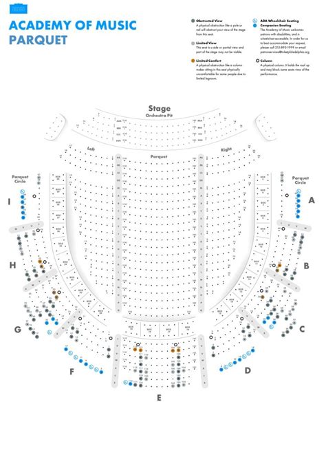 kimmel center seating chart