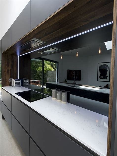 Modern look Grey Mirror Splashbacks - Splashbacks Sydney