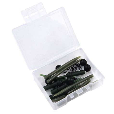 25Pcs/Set Helicopter Rigs Carp Fishing Parts Anti Tangle Sleeves Quick Change Swivel For Carp ...