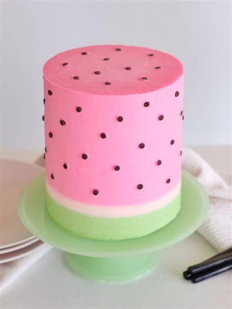 Watermelon Cake with Lime Curd - Cake by Courtney