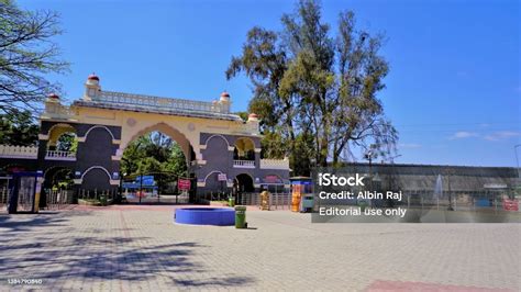 Entrance Or Main Entry Gate Of Krs Dam Or Brindavan Gardens And Musical Fountain Stock Photo ...