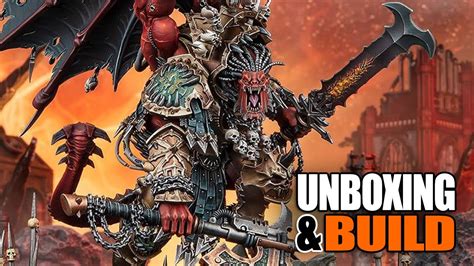 Let's Build Daemon Primarch Angron Miniature Unboxing Warhammer 40k - YouTube