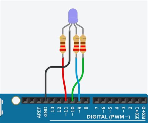 RGB LED Color Mixing With Arduino in Tinkercad | Rgb led, Arduino, Led