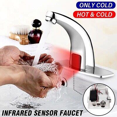 Smart Automatic Infrared Sensor Faucets Touchless Bathroom Basin Sink ...