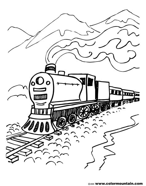 Train Printable Coloring Pages