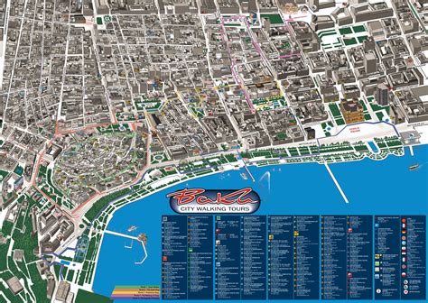 Baku City Map on Behance