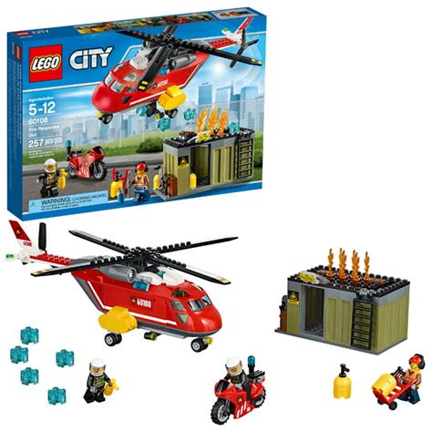 LEGO City Fire Response Unit 60108 Building Set (257 Pieces) - Walmart.com - Walmart.com