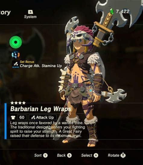 Proud owner of the fully upgraded Barbarian set in BoTW! : r/zelda