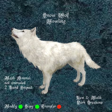 Second Life Marketplace - Snow Wolf Howling