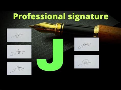 J signature | J signature style | How to do j Signature - YouTube