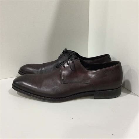 Boss Hugo Boss Mens Leather Dress Shoes, Size 10 Brown (s)