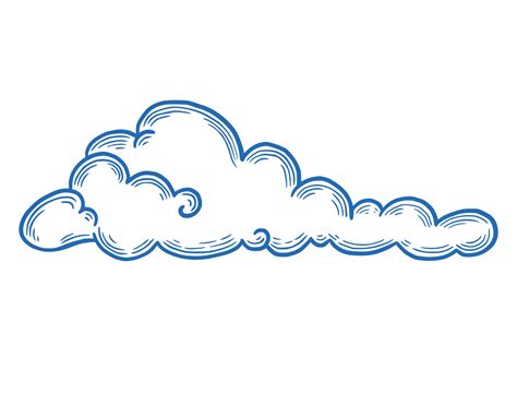 Hand drawn cloud. Doodle style. 4276360 Vector Art at Vecteezy