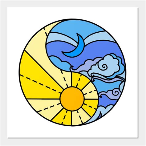 Colourful Ying Yang Sun and Moon by kiracollins in 2023 | Sun and moon drawings, Ying yang, Ying ...