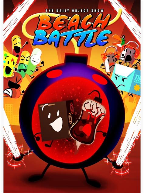 "The Daily Object Show: Beach Battle - Full Poster" Poster for Sale by FusionAnimation | Redbubble