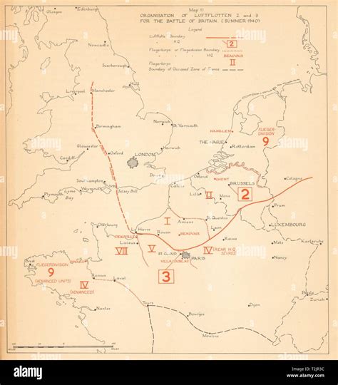 Map Of Britain 1940