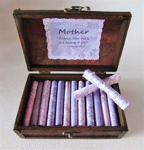 Mother Scroll Box - Sweet Quotes about Mothers in a Beautiful Wood ...