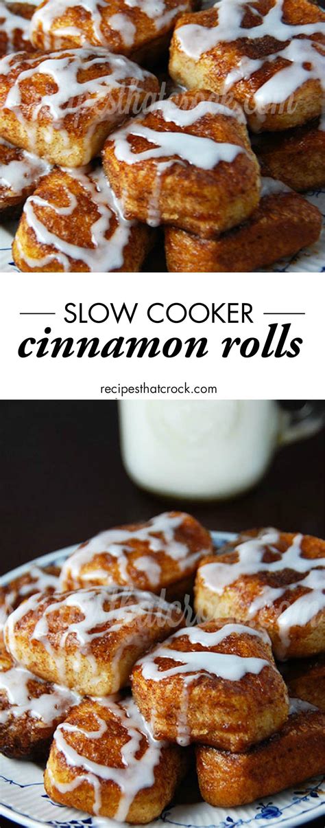 Crock Pot Cinnamon Rolls - Recipes That Crock! | Slow cooker desserts ...