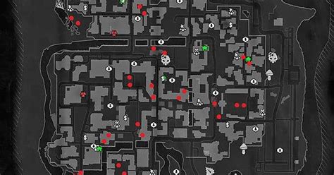 Every volatile nest spawn location in Old Town marked with a red dot ...