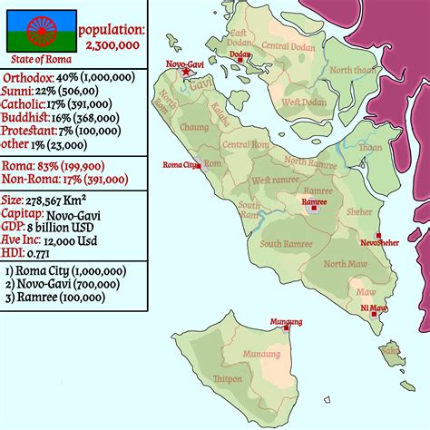 Ramree Island Map