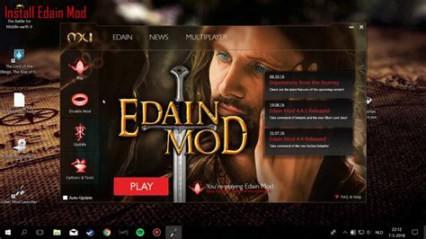 How to install Edain Mod 4.5.2 and Game crash fixes - Windows 10 - YouTube