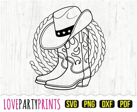 Cowboy Boots Svg Cowboy Hat Svg Printable Vector Western Canada | ubicaciondepersonas.cdmx.gob.mx