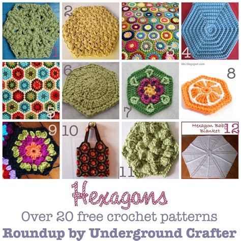 Free Flower Hexagon Crochet Pattern | Best Flower Site