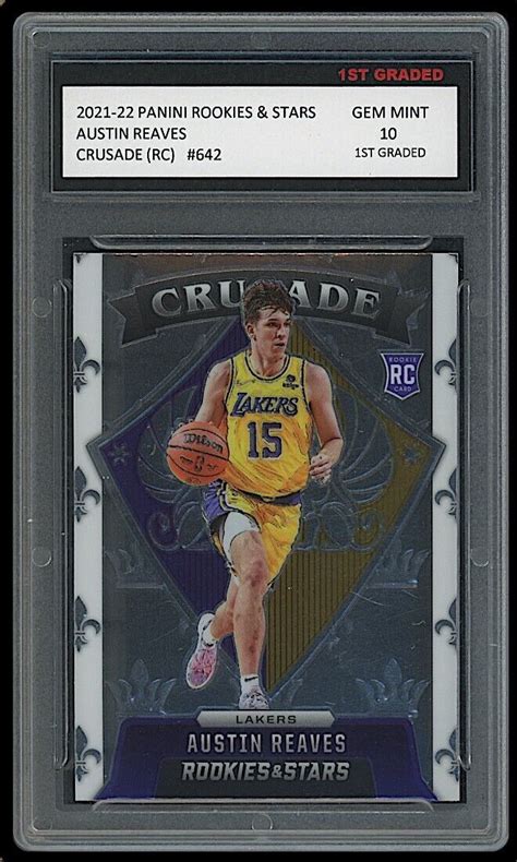 AUSTIN REAVES 2021-22 PANINI ROOKIES & STARS CRUSADE 1ST GRADED 10 ROOKIE CARD | eBay