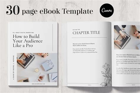 Minimal eBook Template for Canva | Magazine Templates ~ Creative Market