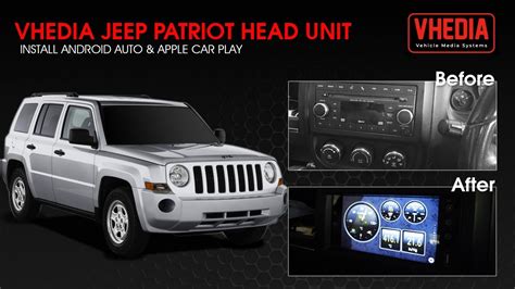 Vhedia Jeep Patriot Head Unit Install Android Auto & Apple Car Play ...