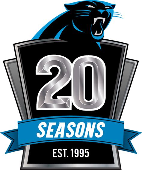 Carolina Panthers Anniversary Logo - National Football League (NFL ...