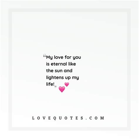 My Love Is Eternal - Love Quotes