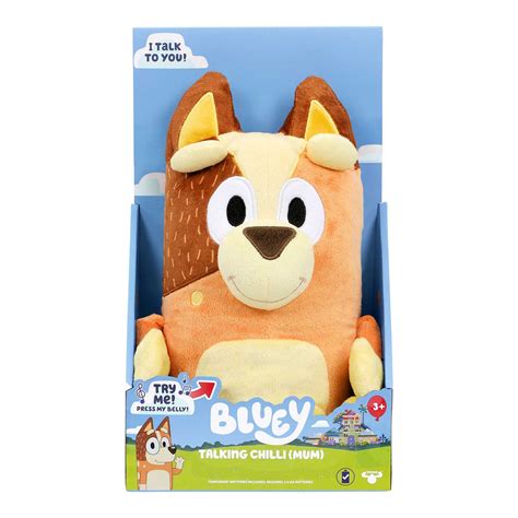 Bluey Sound Effects Talking Plush Toy Chilli (Mum) - Shop Soft Toys Online