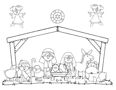 Lds Nativity Coloring Pages