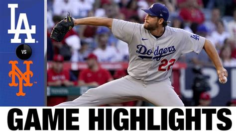 Dodgers vs. Mets Game Highlights (9/1/22) | MLB Highlights #Dodgers ...