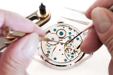 Repair of watches stock photo. Image of mechanical, screwdriver - 33663580