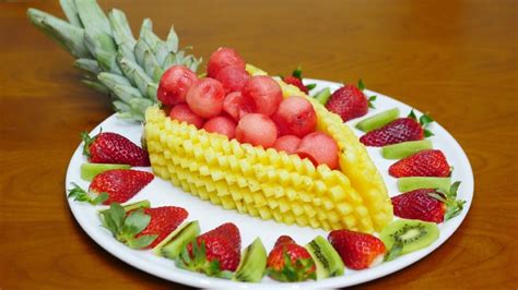 How to CUT, SLICES and DECORATE FRUIT By J. Pereira Art Carving Fruit and Vegetables - YouTube