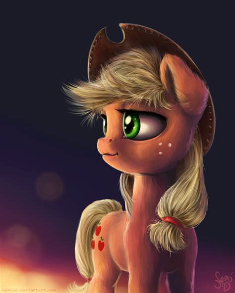 Applejack Portrait by Nemo2D.deviantart.com on @DeviantArt | My little pony baby, My little pony ...