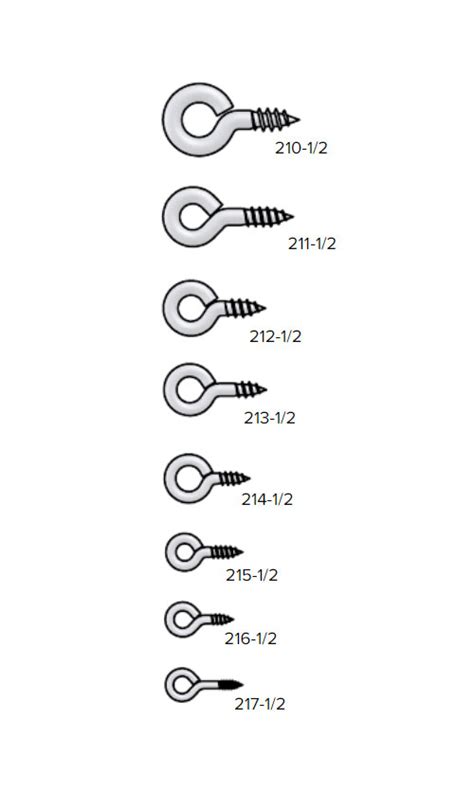 X511- 212-1/2" Screw Eyes - South Star Moulding