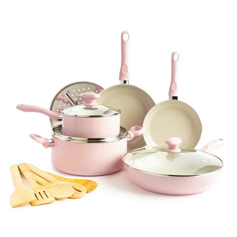 GreenLife Diamond Healthy Ceramic Nonstick, Cookware Pots and Pans Set ...