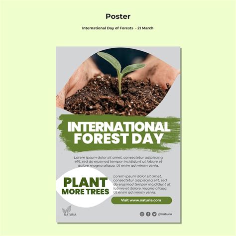 Free PSD | International forest day poster