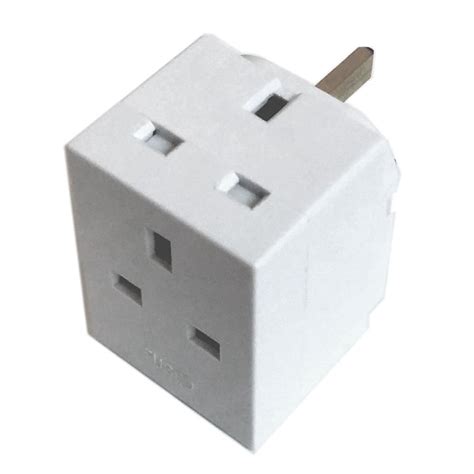 3 Way Plug Adaptor 13 Amp Extension Electronics Multi Socket Plug Adapter | eBay