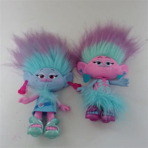 Dreamworks | Toys | Dreamworks Troll Movie 9 Satin And Chenille Twin ...