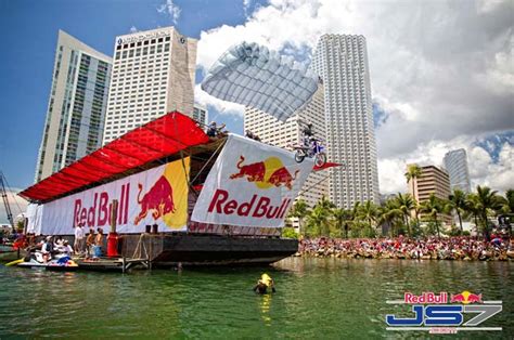 James Takes The Plunge At Red Bull Flugtag In Miami - Transmoto