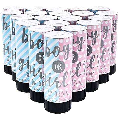 gender reveal confetti poppers