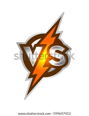 Versus Fire Frames Vs Letters Flaming Stock Vector 599816705 - Shutterstock