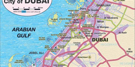 City Of Dubai Map | Cities And Towns Map