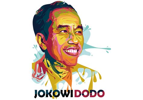 Joko Widodo - President - Popart Portrait 133863 Vector Art at Vecteezy