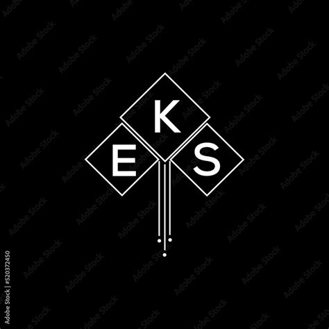 EKS letter logo design with white background in illustrator, EKS vector ...